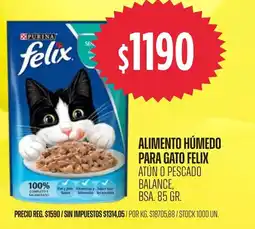 Supermercados Vea Felix alimento húmedo para gato oferta