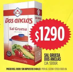 Supermercados Vea Dos anclas sal gruesa oferta