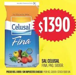 Supermercados Vea Celusal sal fina oferta