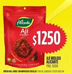 Supermercados Vea Alicante ají triturado oferta