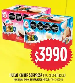 Supermercados Vea Kinder huevo oferta