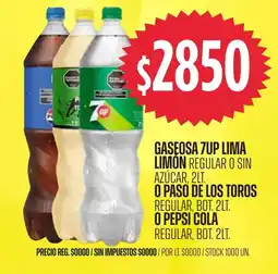 Supermercados Vea 7up gaseosa lima limon regular o sin azucar oferta