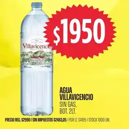 Supermercados Vea Villavicencio agua oferta