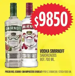 Supermercados Vea Smirnoff vodka saborizados oferta
