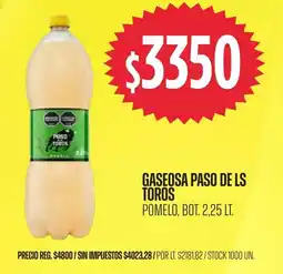 Supermercados Vea Paso de los toros gaseosa pomelo oferta