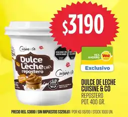 Supermercados Vea Cuisine & Co dulce de leche repostero oferta