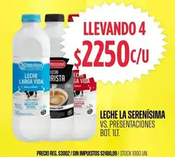Supermercados Vea Leche la serenisima oferta