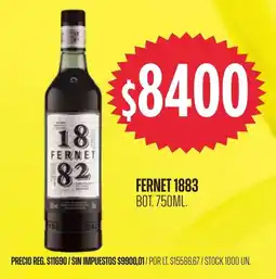 Supermercados Vea Fernet 1883 oferta