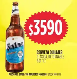 Supermercados Vea Quilmes cerveza clásica oferta