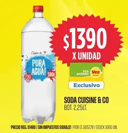 Supermercados Vea Cuisine & Co soda oferta