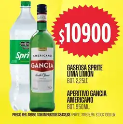 Supermercados Vea Gancia aperitivo americano oferta