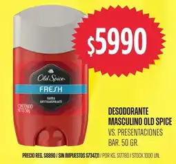 Supermercados Vea Old Spice desodorante masculino oferta