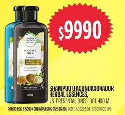 Supermercados Vea Herbal essences shampoo o acondicionador oferta
