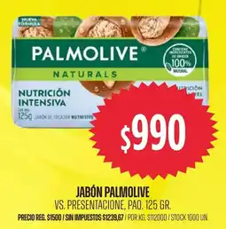 Supermercados Vea Palmolive jabón de tocador nutritivo oferta