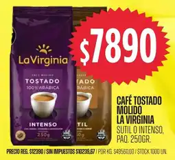 Supermercados Vea La virginia café tostado molido oferta