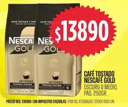 Supermercados Vea Nescafe gold café tostado oferta