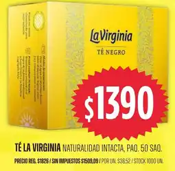 Supermercados Vea La virginia té negro oferta