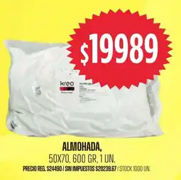 Supermercados Vea Krea almohada oferta