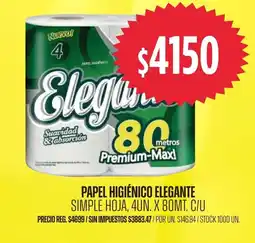 Supermercados Vea Elegante papel higiénico oferta