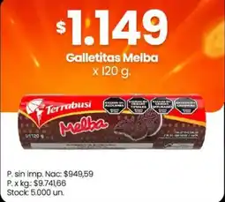 Changomas Terrabusi galletitas melba oferta