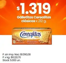 Changomas Cerealitas galletitas clásicas oferta
