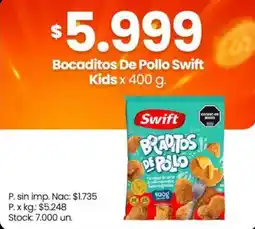 Changomas Swift bocaditos de pollo swift kids oferta