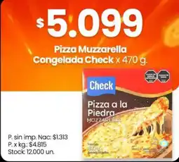 Changomas Check pizza a la piedra mozzarella oferta