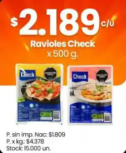 Changomas Check ravioles oferta