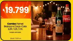 Changomas Fernet branca coca cola oferta