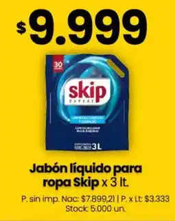 Changomas Skip jabón líquido para ropa oferta