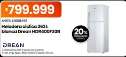 Changomas Drean heladera cíclica oferta
