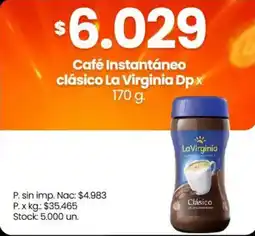 Changomas La virginia café instantáneo clásico oferta