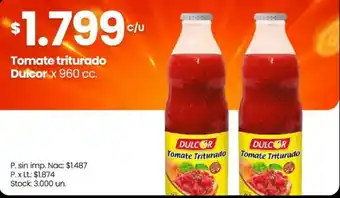 Changomas Dulcor tomate triturado oferta