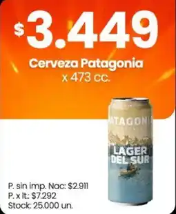 Changomas Patagonia cerveza oferta