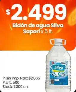 Changomas Silva agua sabori oferta