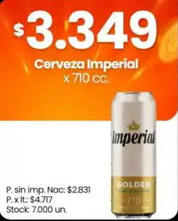 Changomas Imperial cerveza oferta