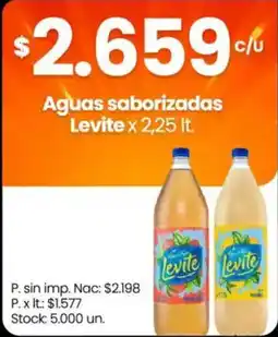 Changomas Levite aguas saborizadas oferta