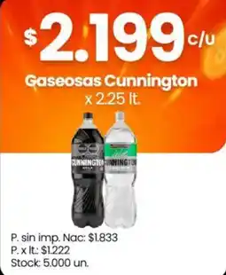 Changomas Cunnington gaseosas oferta