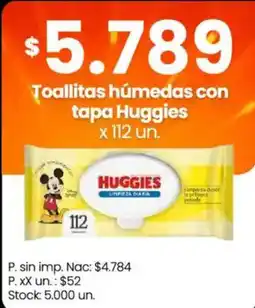 Changomas Huggies toallitas húmedas con tapa oferta