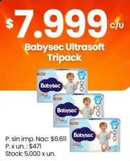 Changomas Babysec ultrasoft tripack oferta