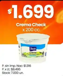 Changomas Check crema oferta