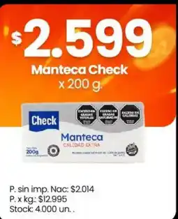 Changomas Check manteca oferta