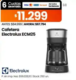 Changomas Electrolux cafetera oferta