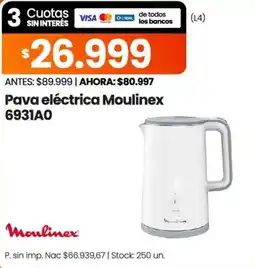 Changomas Moulinex pava eléctrica oferta