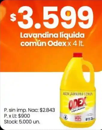Odex lavandina líquida común