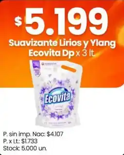 Changomas Ecovita suavizante lirios y ylang oferta