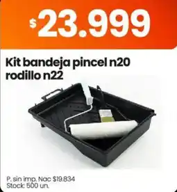 Changomas Kit bandeja pincel n20 rodillo n22 oferta