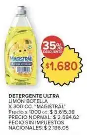 Magistral - detergente ultra limón botella