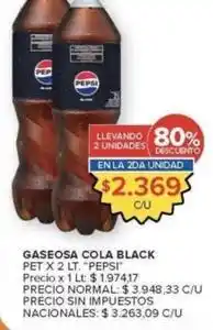 Carrefour Market Pepsi - gaseosa cola black oferta