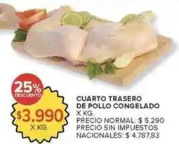 Carrefour Market Cuarto trasero de pollo congelado oferta